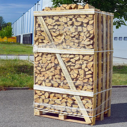 Brennholz Birke 25 cm,1,8 Raummeter auf Palette – Ofenfertig