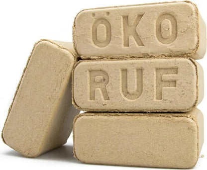 RUF Holzbriketts Buche - 960 kg (96x10kg),Lange Glutdauer & hohe Kompression