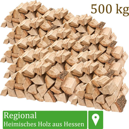 Kaminholz Eiche,25 cm -500 kg – ofenfertig & kammergetrocknet